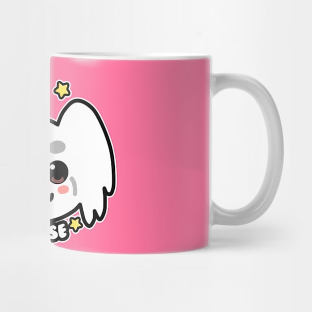 KAWAII Maltese Dog Face by TechraNova